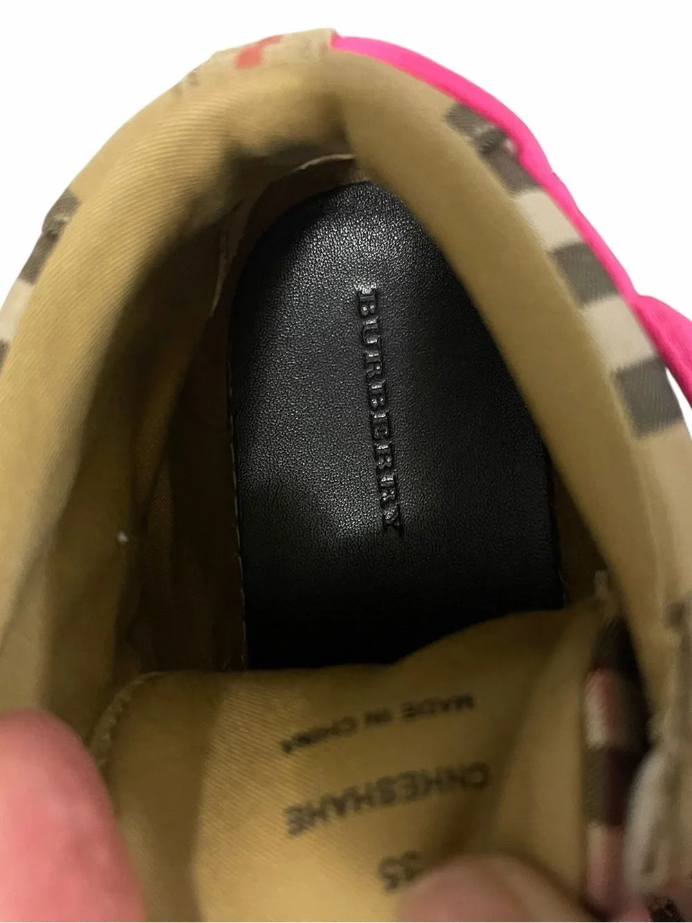 Burberry lot authenticate